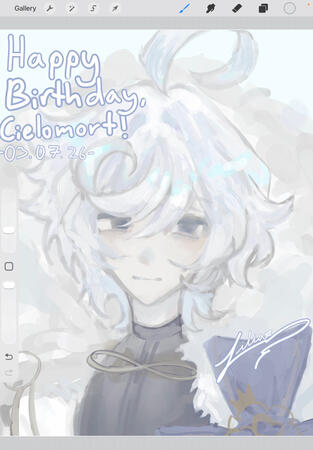 Cielomort birthday art